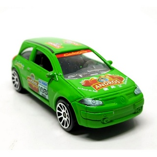 รถเหล็กมาจอเร็ต Majorette Renault megane II Andros 15B สีเขียว ขนาด 1/64 ยาว 8 cm มือสอง #005