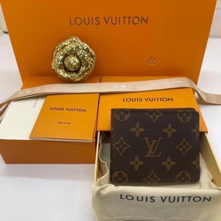 Lou v lv หลุย wallet กระเป๋าสตางค์ ผู้ชาย ใบสั้น เกรด original สูงสุด หนังแท้ทั้งใบ