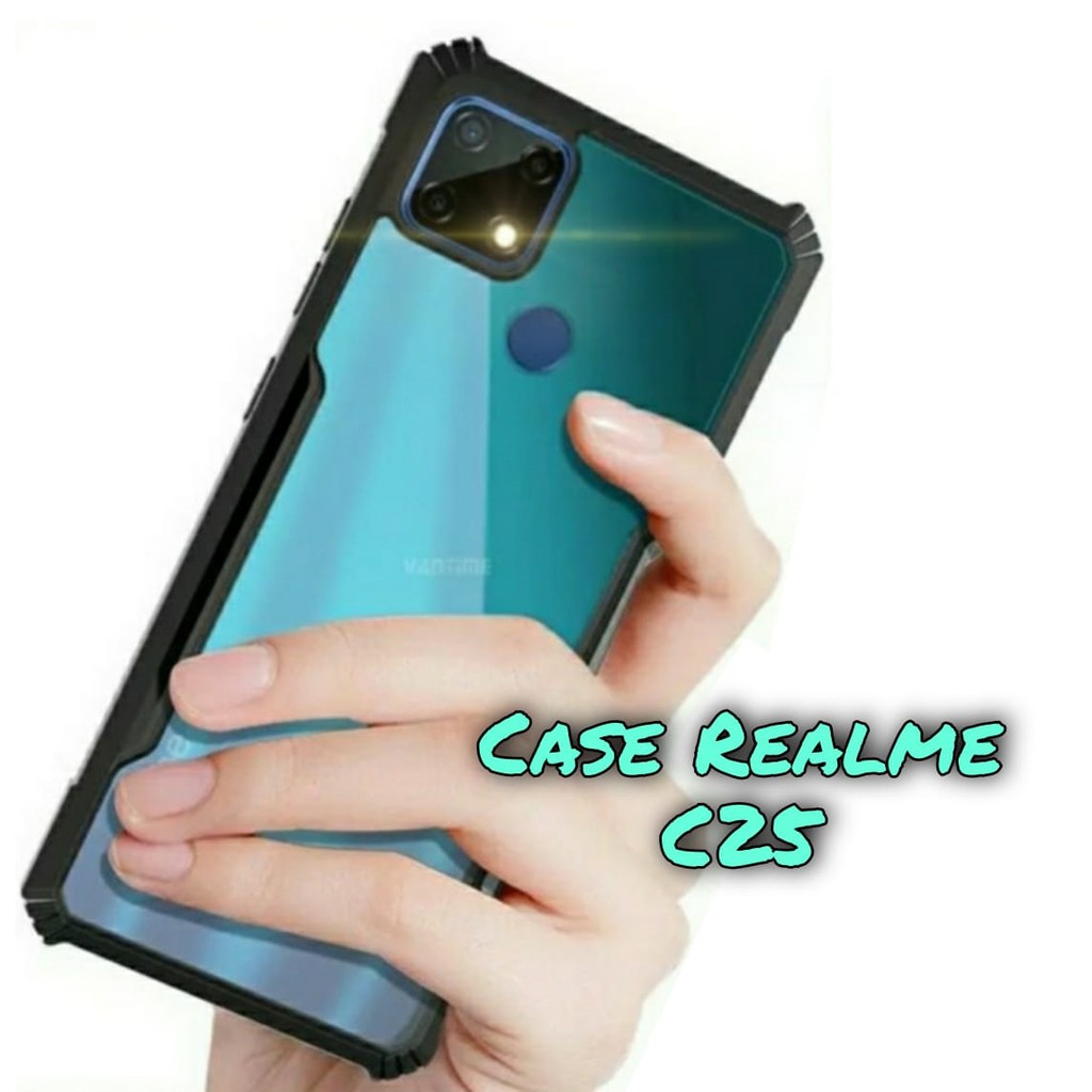 Relme C25 เคสแข็งกันกระแทกฝาครอบใสปลอกมือถือระดับพรีเมียม