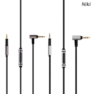 Niki สายเคเบิ้ลเสียงสําหรับ -Sennheiser Momentum Momentum 2.0 สายหูฟังชุบเงิน