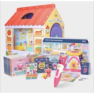 🇰🇷พรีออเดอร์: หนังสือเสียงภาษาอังกฤษ Pinkfong Homeschool Startbox พร้อมบ้านเด็ก บ้านของเล่นเด็ก