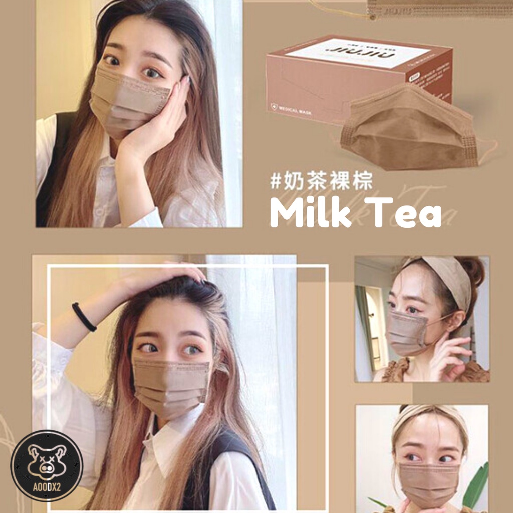 หน้ากากอนามัยการแพทย์คุณภาพสูง (ของแท้) เพิ่มสีสันแฟชั่นน่ารัก JIUJIU Medical Face Mask Imported from Taiwan #พร้อมส่ง