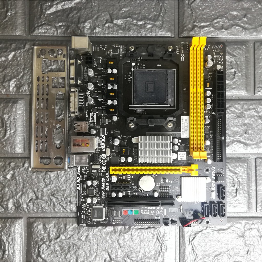 ⚡️เมนบอร์ด BIOSTAR A960D+V3 Socket AM3+ มีฝาหลัง ฟรีSpeakerเมนบอร์ด