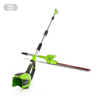 Greenworks 40V เครื่องตัดแต่งกิ่งไม้/เครื่องเล็มพุ่มสูงไร้สาย 2-in-1 (เฉพาะตัวเครื่อง) ไม่รวมแบตฯ และที่ชาร์จ