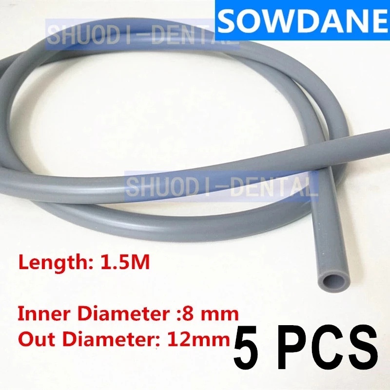 5pcs Dental Lab Autoclavable Tube tubing Hose pipes for Dental Saliva Ejector Suction low weak Oral 