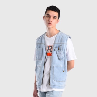 เสื้อแจ็กเก็ต Roughneck DN006 สีขาว