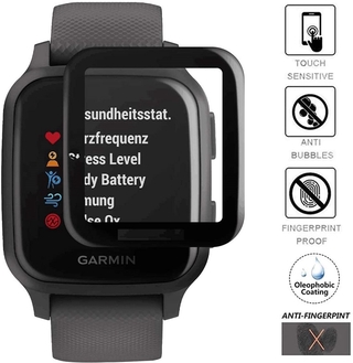 ฟิล์มกันรอยหน้าจอ 2 ชิ้นสําหรับ Garmin Venu Sq Watch Tpu