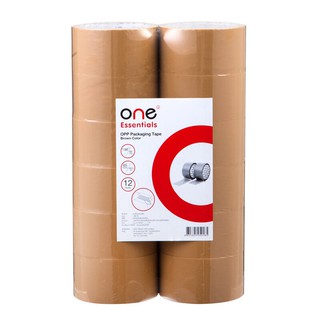 เทปโอพีพี 48.มม.x45หลา (แพ็ค72ม้วน) สีชา ONE Tape OPP 48mm.x45y (72 / Pack) Brown ONE