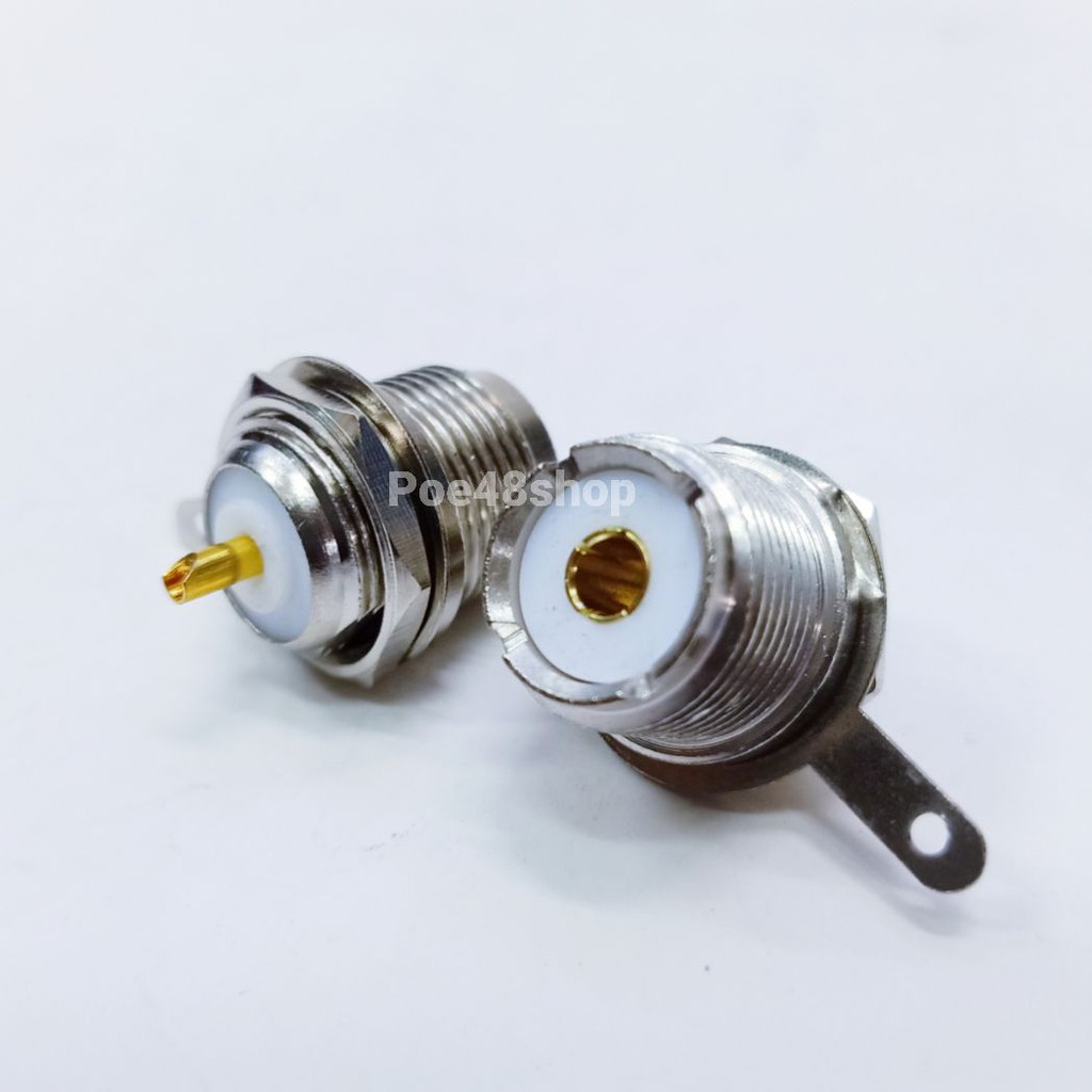 J.PL258 ติดแท่นกลม ขั้วต่อPL258ติดแท่นกลม แจ็คPLยึดแท่น ขั้วต่อวิทยุสื่อสา