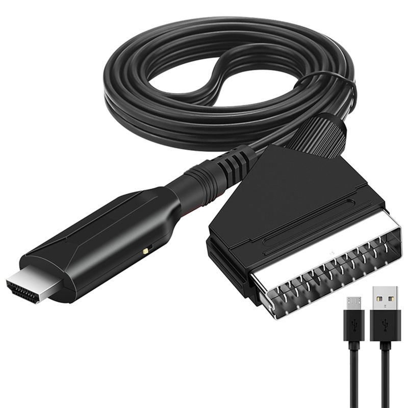 WU 720P 1080P Scart to Scart Out In Switch สําหรับ HDTV