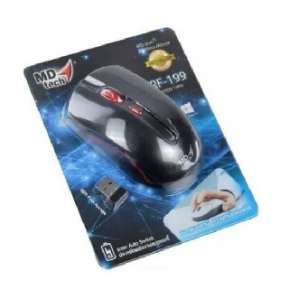 Wireless Optical Mouse USB MD-TECH (RF-199) Black/Red