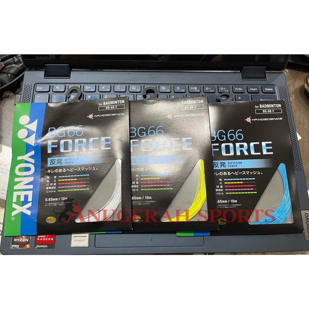สายไม้แบดมินตัน ANGYNX BG66 FORCE JP / BG 66 FORCE ญี่ปุ่น ORIGINAL