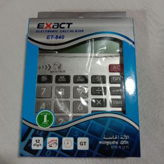 เครื่องคิดเลข รุ่น ET-840 12หลักพูดภาษาไทยได้ Calculator ET-840 12 digits, can speak Thai เครื่องคิดเลขพูดได้ มีเสียง