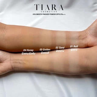 TIARA (เทียร่า) แป้งพัฟ HYA Smooth Finished Powder 10 g. แป้งผสมรองพื้น เนียนผ่อง