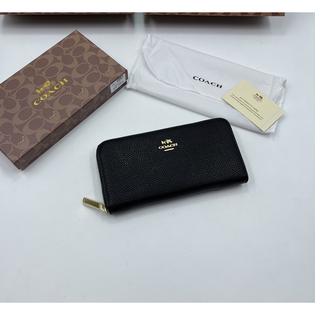 กระเป๋าสตางค์ใบยาวโค้ช สินค้าพร้อมส่ง พร้อมกล่อง ถุงผ้า งานเกรดพี่เมียม ขนาด7.5นิ้ว