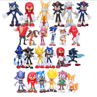 โมเดล Sonic โซนิค ขนาด 6-9 Cm มีชุด 6 ตัว/ชุด 3 ตัว มีให้เลือก 5 ชุด วัสดุพลาสติกอย่างดี พร้อมส่งทันที  (China Version)