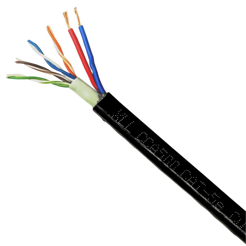 สาย Lan Cat5E Utp+ไฟ ยาว300เมตร สายแรนภายนอก สายอินเตอร์เน็ต สายแรนมีไฟเลี้ยง  ยาว305เมตร | Shopee Thailand