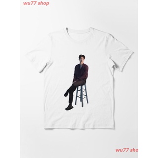 New Song Kang Essential T-Shirt ผู้หญิง ดพิมพ์ลาย ดผ้าเด้ง คอกลม cotton แฟชั่น sale Unisex