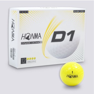 Golf Ball HONMA D1 ( Yellow color) New &amp; Original PNEF