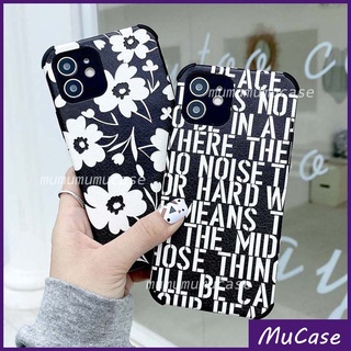 เคสพื้นผิวหนัง Vivo Y12 Y15 Y17 Y12s Y12a Y19 Y20 Y20s Y20i Y21 Y21S Y33S Y50 Y30 Y91 Y95 Y91c Y1s V9 Y85 V15 V20 V20 Se V21  S1 Pro 4G 5G เคส เคสไอโฟน ดอกไม้ Logo สีดำ ซิลิโคน กันกระแทก ซิลิโคน