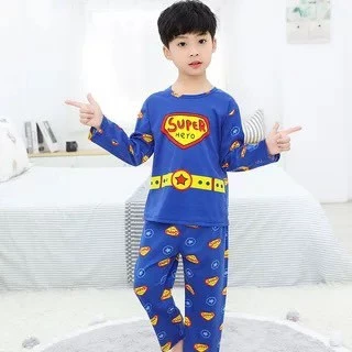 ลด10% โค้ด DDXDECW4 ชุดนอนเด็กลายการ์ตูนชุดยาวแบบน่ารักพร้อมส่ง100cm-150cm นื้อผ้าลื่นใส่สบาย