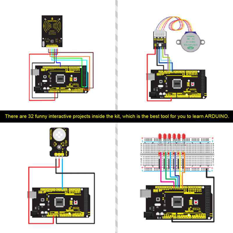 Mega 2560 R3 Super Starter Kit Rfid Learning Kit with for Arduino ...