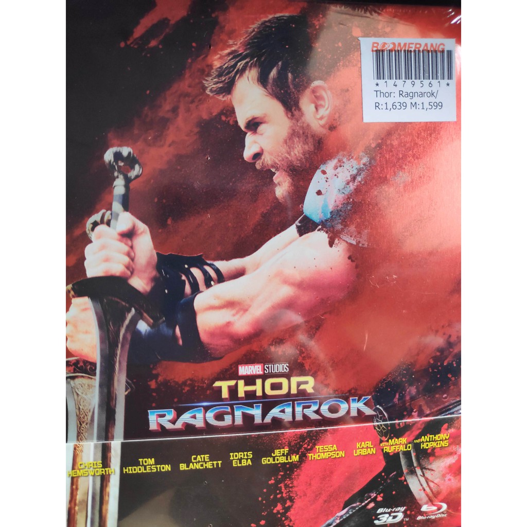 Thor:Ragnarok Bluray 3D+2D Steel Book+booklet Edition บลูเรย์กล่องเหล็ก ...