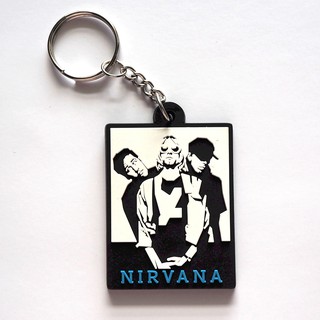 พวงกุญแจยาง Nirvana Rock ร๊อค