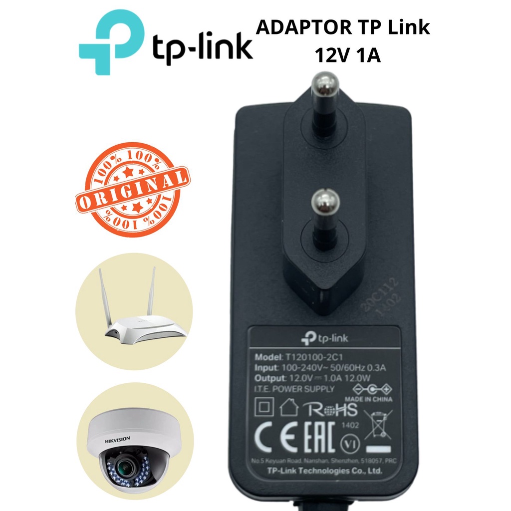 อะแดปเตอร์ TP-LINK ของแท้ 12V 1A MODEL: T120100-2C1 เราเตอร์/โมเด็ม/sb