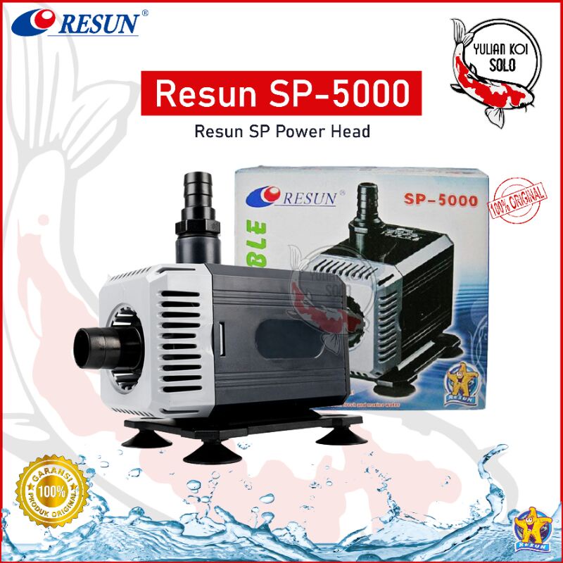 Resun SP-5000 ปลั๊กปั๊มน้ําตู้ปลาแบบจุ่มอินโดนีเซีย