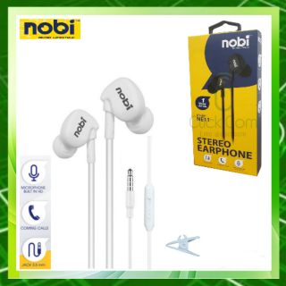 ์Nobi Stereo Earphone NE11# หูฟังสเตอริโอ พร้อมไมค์ สมอลทอร์ค smalltalk