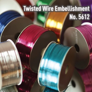 MOMOTARA No. 5612 ลวด twisted wire embellishment ขนาด 0.4 CM ยาว 100 หลา