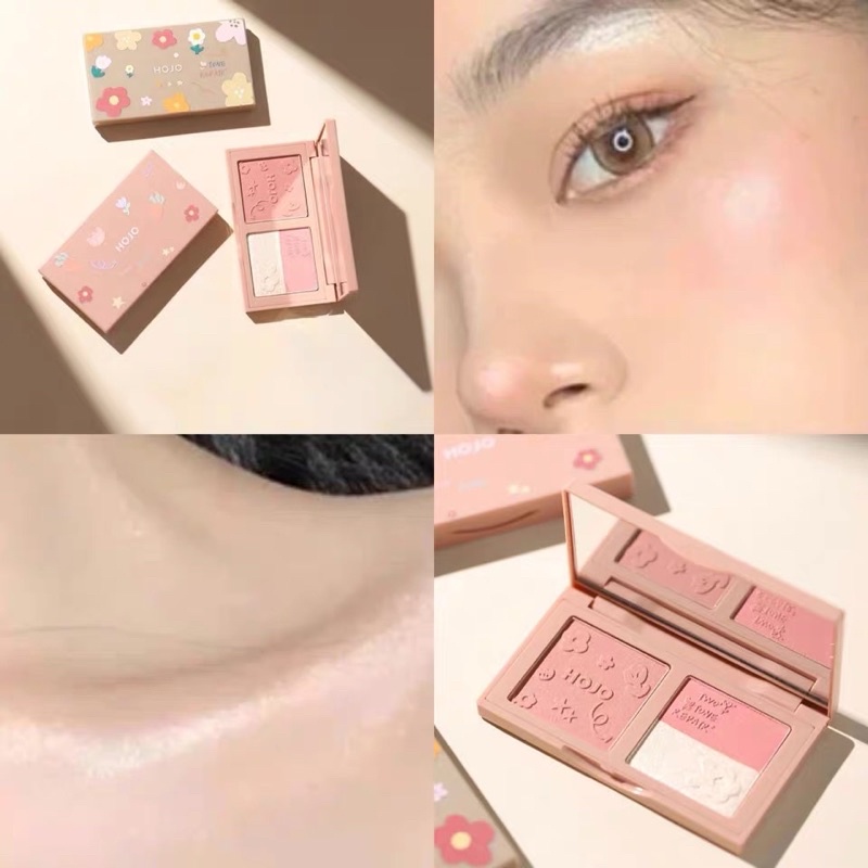 8117(ใหม่/แท้) hojo บลัชออน เฉดดิ้งและไฮไลท์ คอนทัวร์ เนื้อละเอียด สีชัดแน่น สีสวย ติดทน กันน้ำ