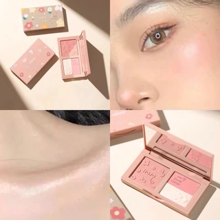 8117(ใหม่/แท้) hojo บลัชออน เฉดดิ้งและไฮไลท์ คอนทัวร์ เนื้อละเอียด สีชัดแน่น สีสวย ติดทน กันน้ำ