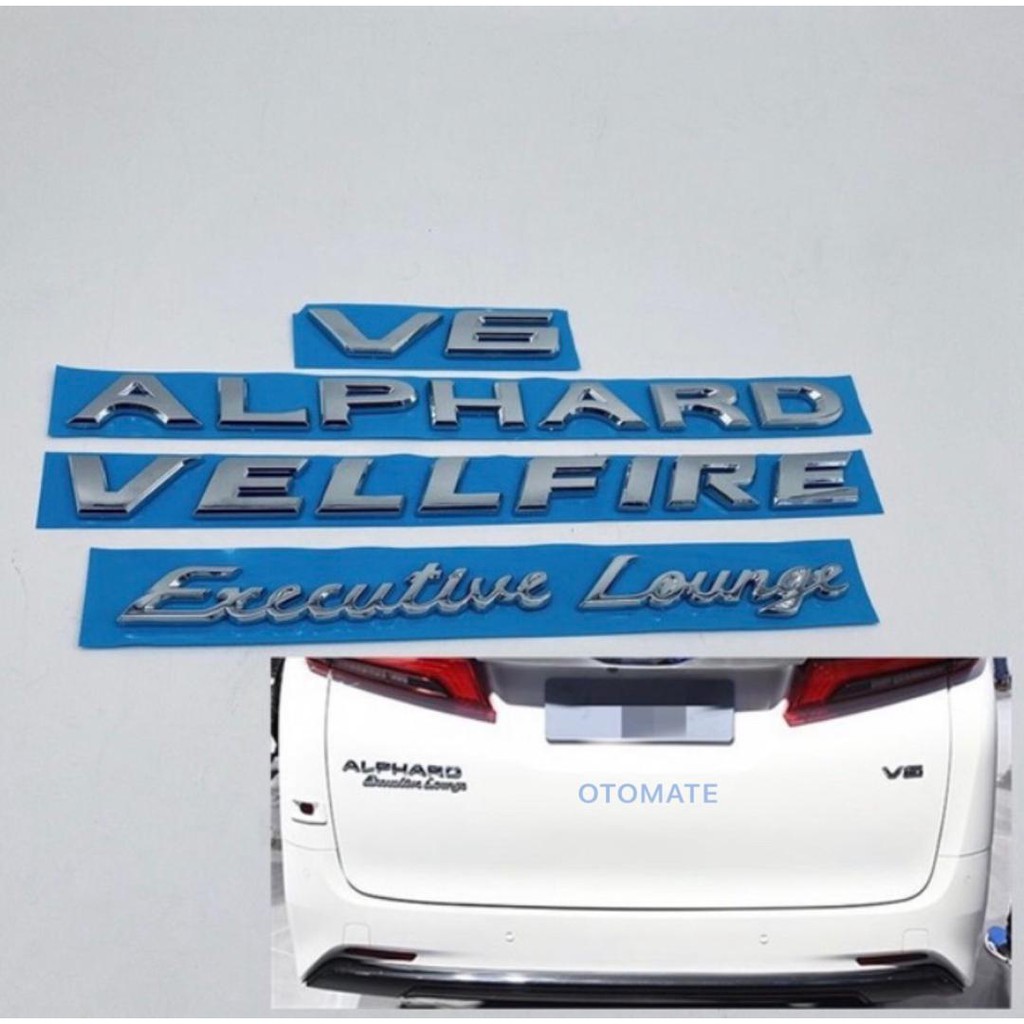 Toyota ALPHARD / VELLFIRE / EXECUTIVE LOUNGE / V6 LOGO EMBLEM CHROME