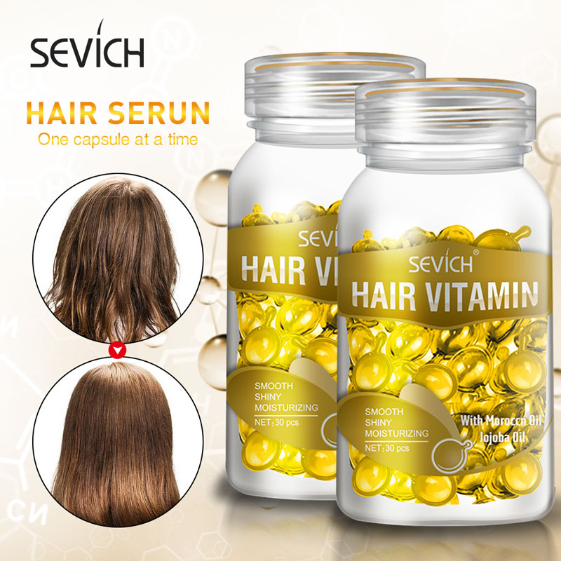 Sevich Hair Keratin Oil Hair Vitamin Treatment Serum 30 Capsules Moroccan  Oil Moisturizing Hair Mask Repair Damage Hair | Shopee Thailand