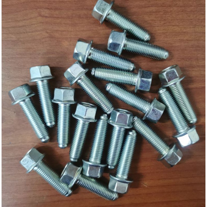 M10x30 Spanar 14 ( M10x1.25x30) Stainless Steel (9A) Hex Flange Bolt (1 ชิ้น)
