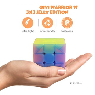 Cube Speed 3x3 Pyramide Jelly Color QY Toys - Stickerless, Transparent, 95 Mm, Défi Triangulaire