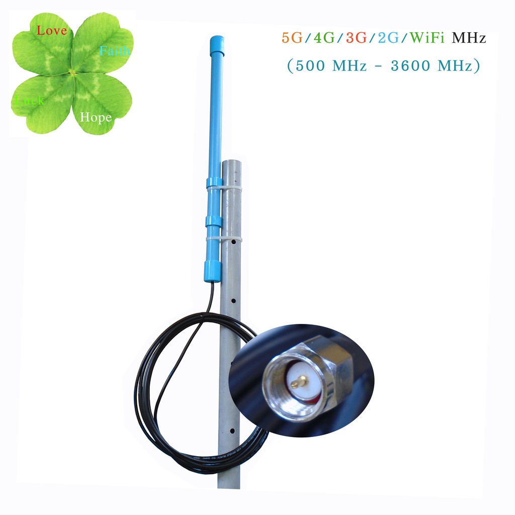 เสา 5G(700 MHz)OK 4G 3G 2G สายยาว 8 เมตร SMA_M 🔄ไปด้วยทุกที่มีRouterใส่ซิม