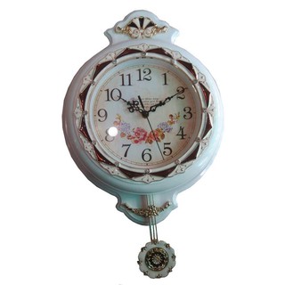 hom04144 นาฬิกา Wall Clock  ลายกุหลาบ
