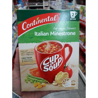 คอนติเนดัล ซุปอิตาเลี่ยนกึ่งสำเร็จรูปผสมผักรวม 75กรัม/Continental italian Minestrone 75g