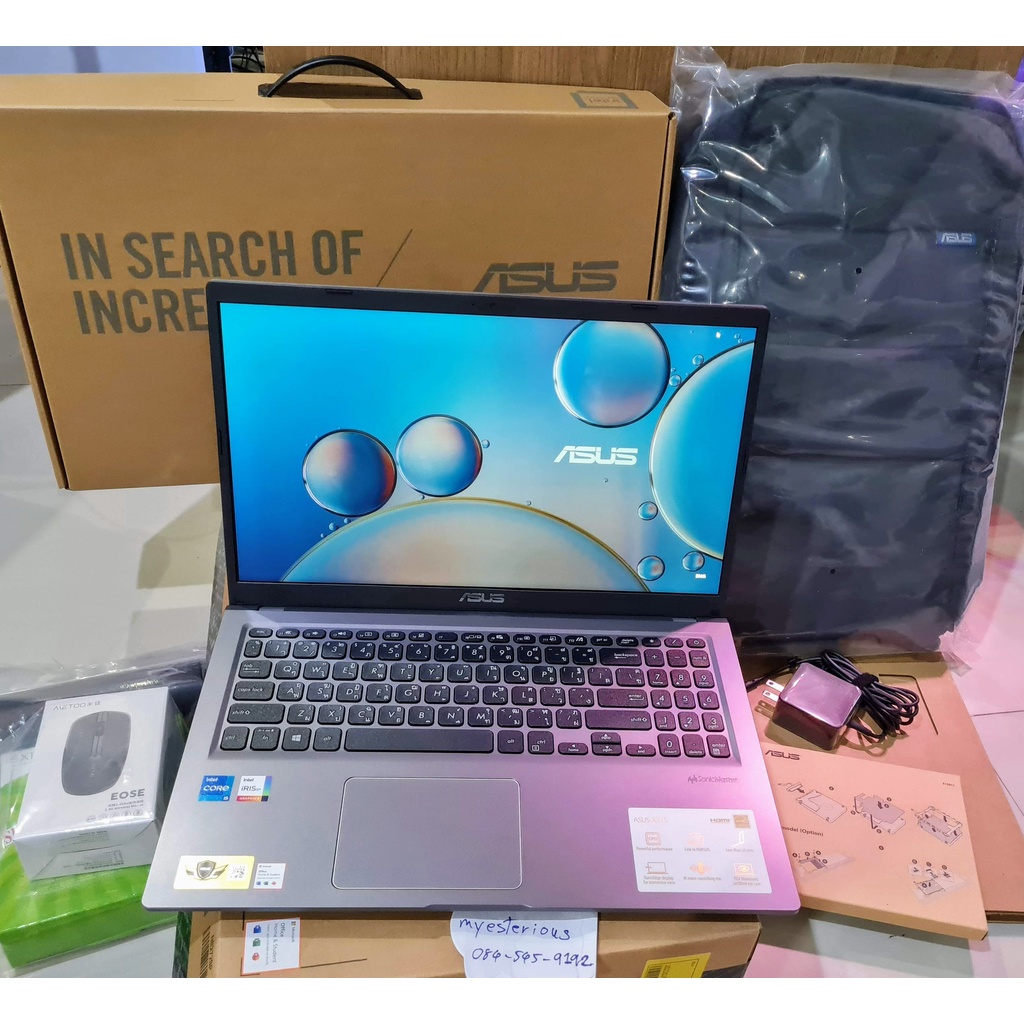 [เครื่องใหม่] แลก หรือ ขายโน๊ตบุ๊ค Asus X515EA Core i5 4C Gen11 8/512 จอ15" ประกัน2ปี แถม Win11+ Off