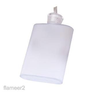 [FLAMEER2] Stylish Flat Water Bottle A5 Leak Proof, Portable Clear Plastic Flask 400ml