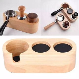 แท่นวางด้ามชงกาแฟ Tamper Base ที่วางแทมเปอร์ แท่นไม้วางทัมเปอร์ Wooden coffee tumbler stand พร้อมส่ง