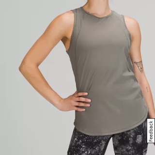 เสื้อออกกำลังกาย Lululemon Tank Top size us6 สี Grey Sage ของใหม่ พร้อมส่ง ของแท้100%