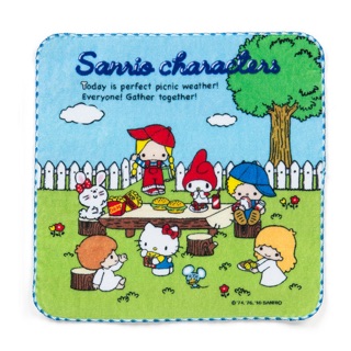 ผ้าเช็ดหน้า Sanrio Characters  ( 70s Garden)