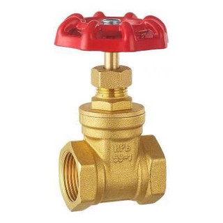 ประตูน้ำทองเหลือง PN16  ขนาด 1/2-2 นิ้ว (Brass Gate Valve PN16)