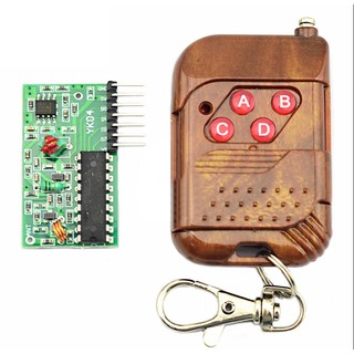 1 ชุด Ic 2262 / 2272 4 Channel 315 Mhz อุปกรณ์โมดูลรับสัญญาณรีโมทควบคุมแบบไร้สายสําหรับ Arduino