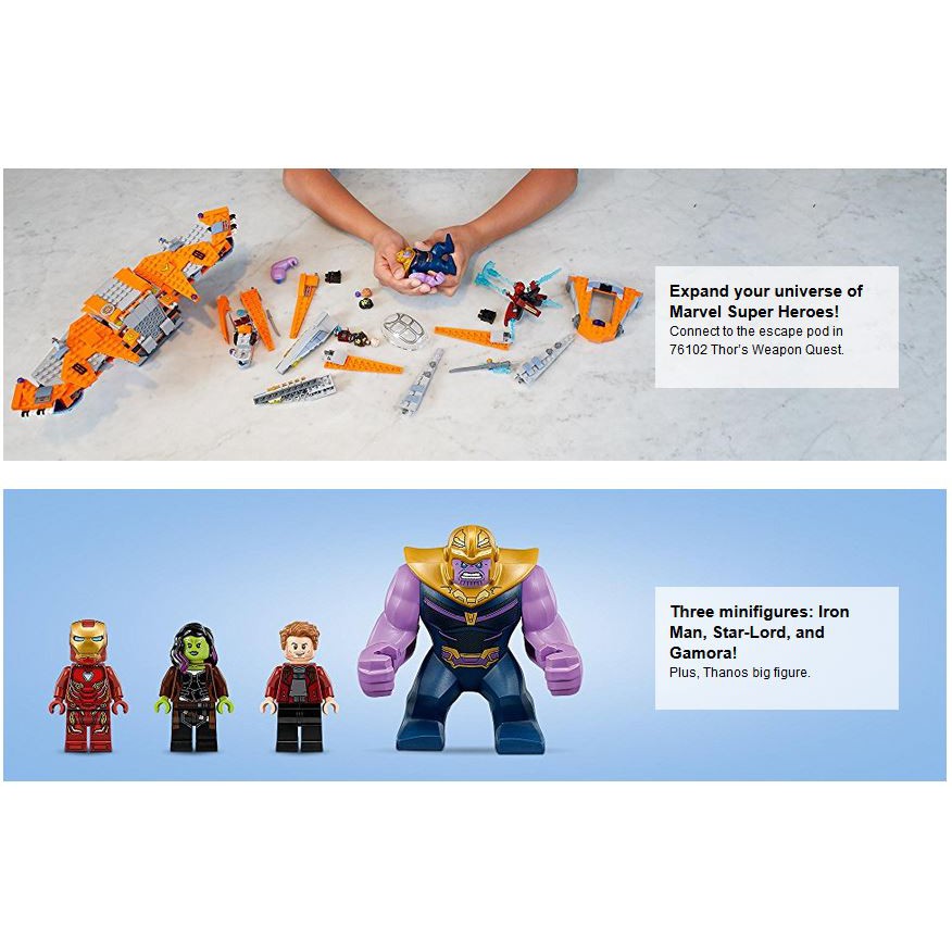 LEGO Marvel Super Heroes Avengers Infinity War Thanos Ultimate Battle ...
