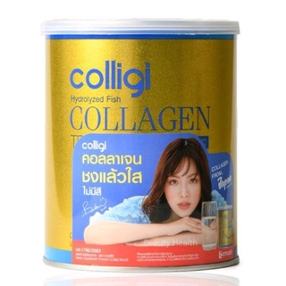 Colligi Collagen Tripeptide คอลลาเจน คอลลิจิ [100 กรัม] Amado Colligi อมาโด้กระป๋องทอง